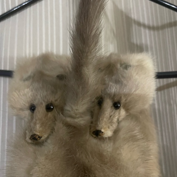 Vintage 3 mink stole - Picture 2 of 4